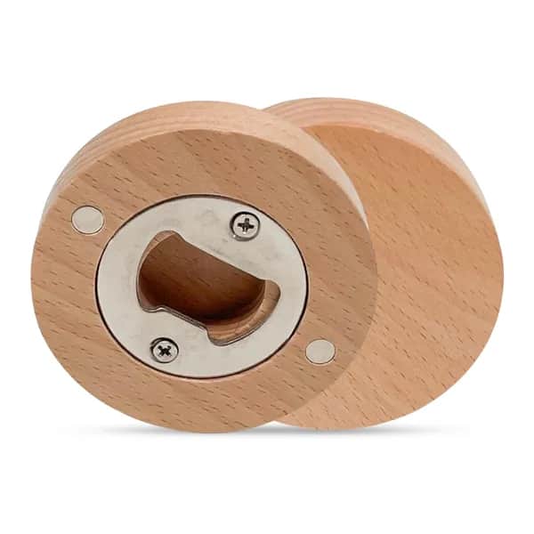Flaschenöffner rund aus Holz