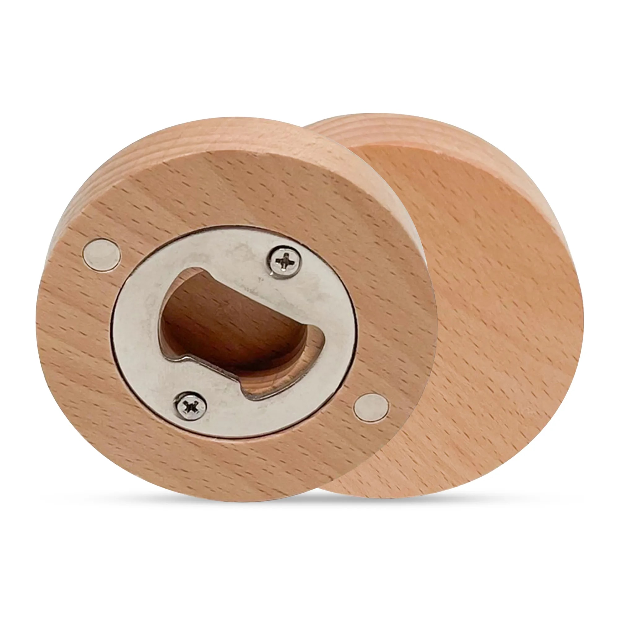 Flaschenöffner rund aus Holz